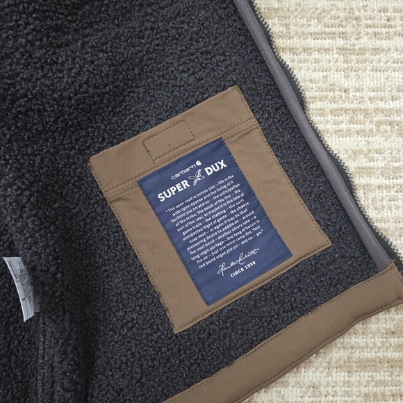 Carhartt Men's Super Dux Sherpa Lined Rain And Wind Defender Active Jacket - Picture 11 of 15